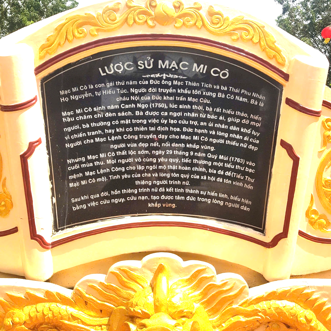 Lược Sử Bà Mạc Mi Cô - Người Con Gái Hiếu Thảo, Nhân Hậu Của Dòng Họ Mạc Tại Hà Tiên